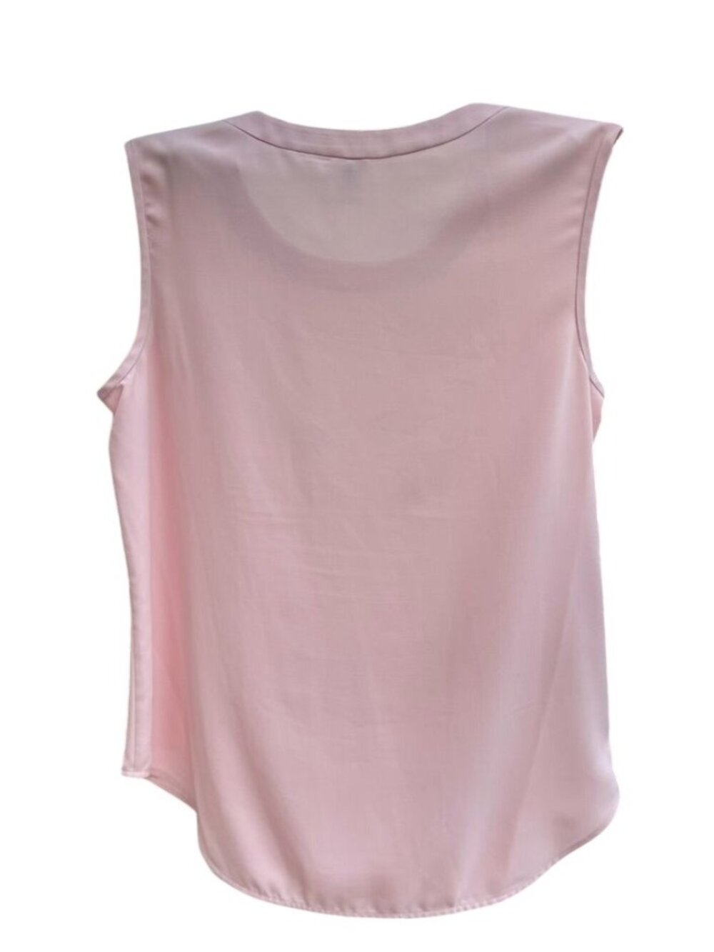 Anne Klein Soft Pink Sleeveless Blouse Scoop Neck Shell Top - Size M - Picture 4 of 6